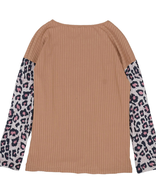 Color Block Ribbed Knit Sweater Dash-4u