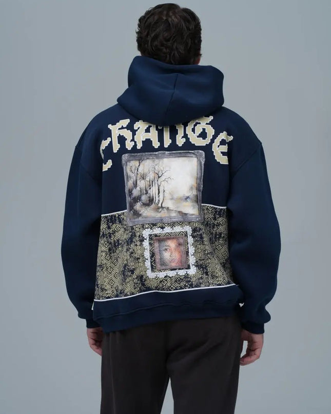 "Change" Panelled Hoodie Dash-4u