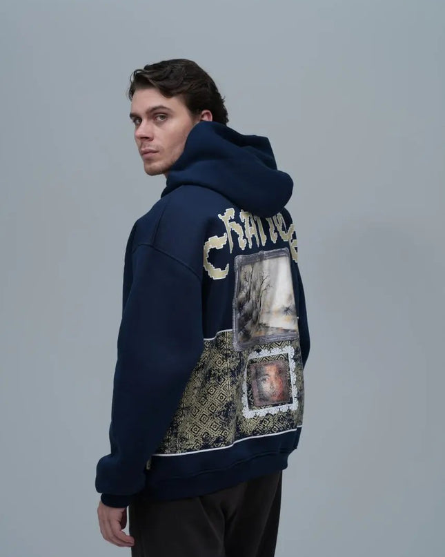 "Change" Panelled Hoodie Dash-4u