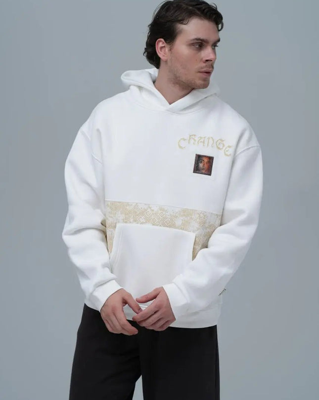"Change" Panelled Hoodie Dash-4u