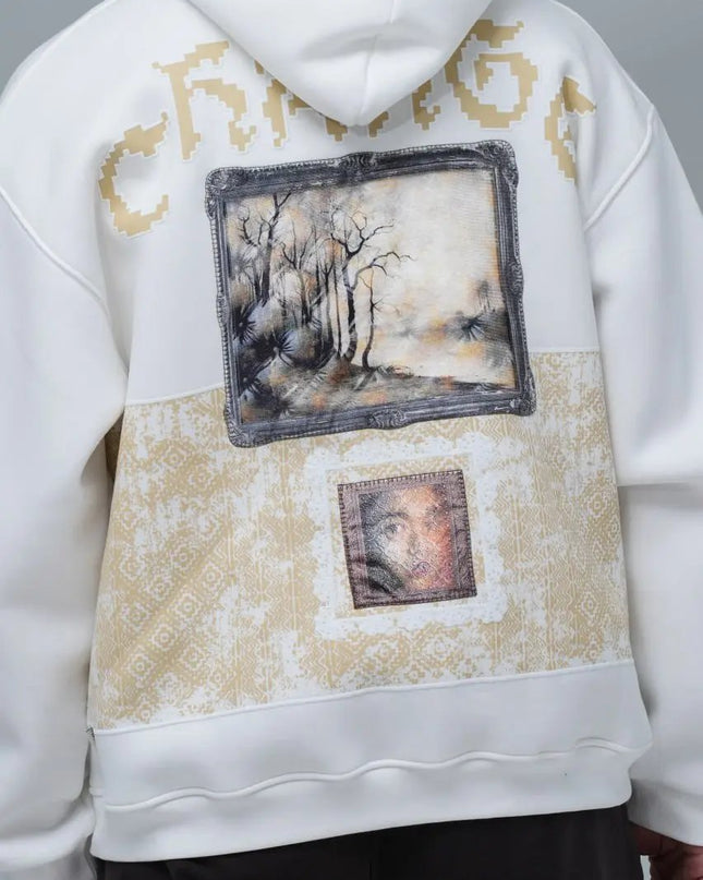 "Change" Panelled Hoodie Dash-4u