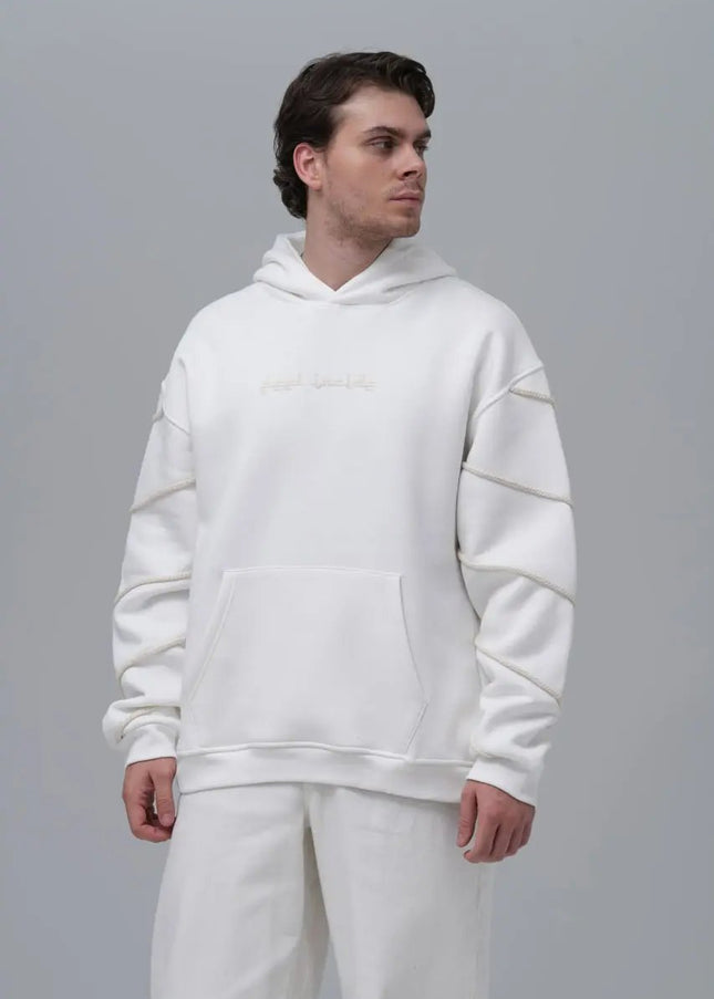 "Feel Inside" Embroidered Hoodie Dash-4u