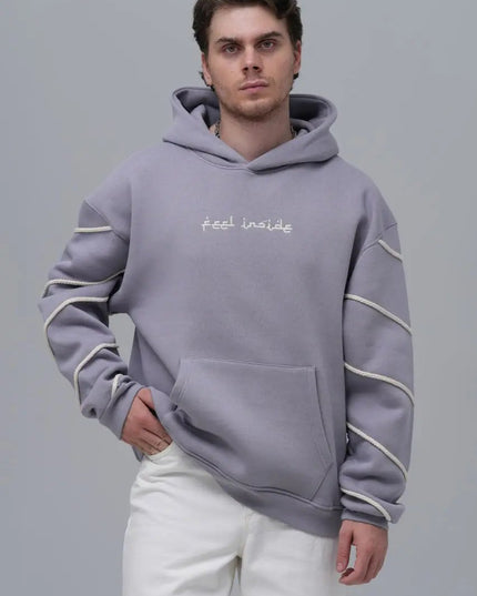 "Feel Inside" Embroidered Hoodie Dash-4u