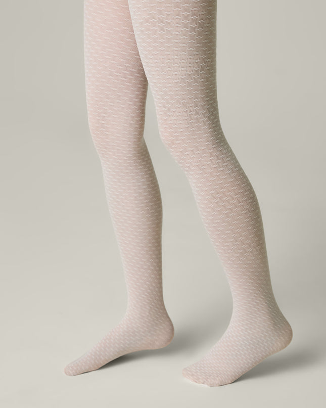 Conte Julia 30 Den - Fantasy Tights for Girls with Lace Geometric Pattern Dash-4u