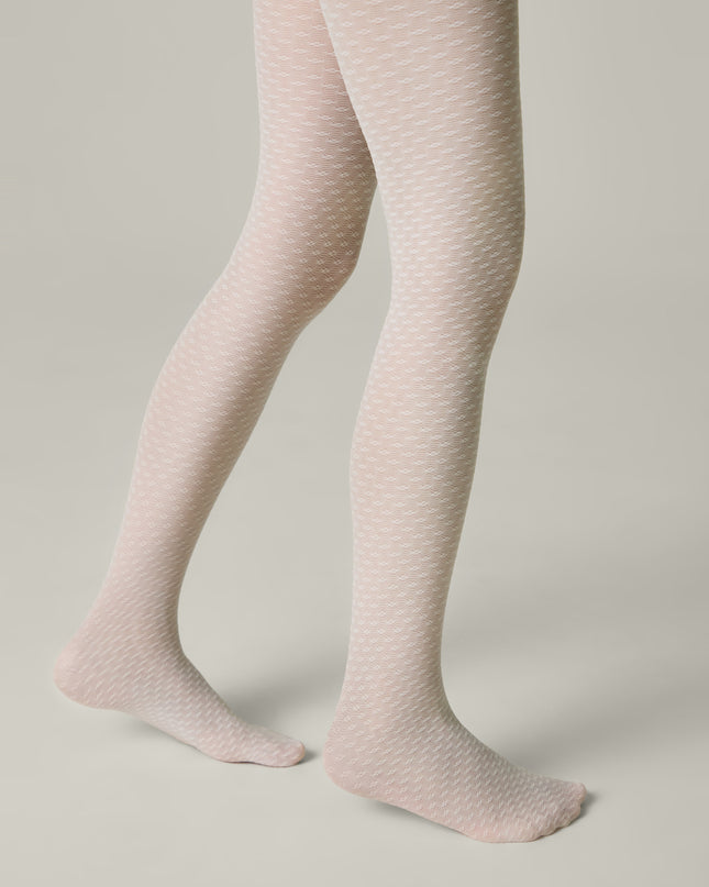 Conte Julia 30 Den - Fantasy Tights for Girls with Lace Geometric Pattern Dash-4u