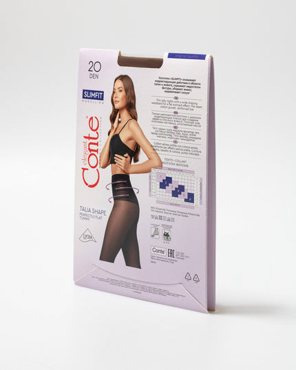 Conte Slimfit 20 Den - Modelling Women's Tights with a Wide Shaping Belt (8С-73СП) Dash-4u