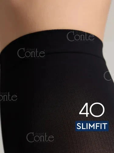 Conte Slimfit 40 Den - Modelling Women's Tights With a Wide Shaping Belt (23С-6СП) Dash-4u