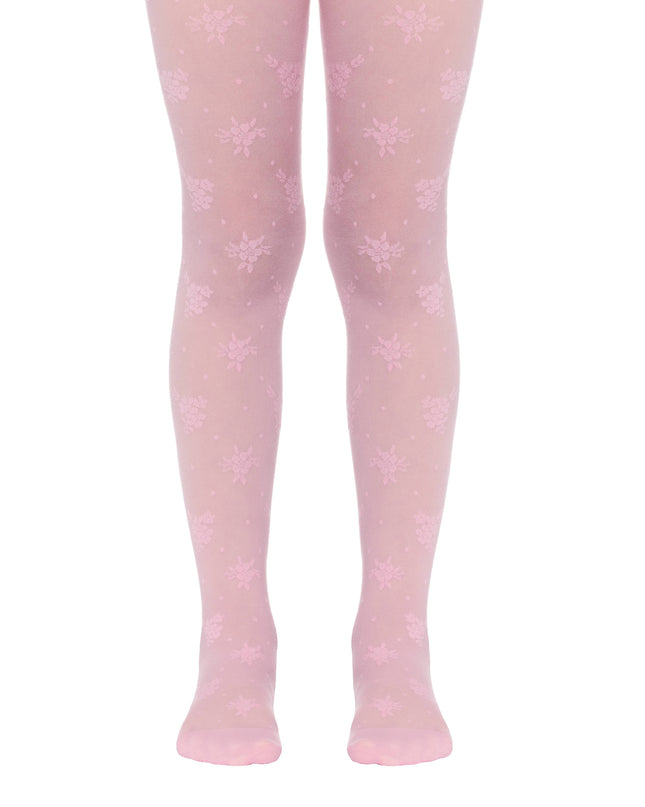 Conte Lucia 20 Den - Fantasy Thin Tights for Girls with a 'flowers & polka dots' Dash-4u