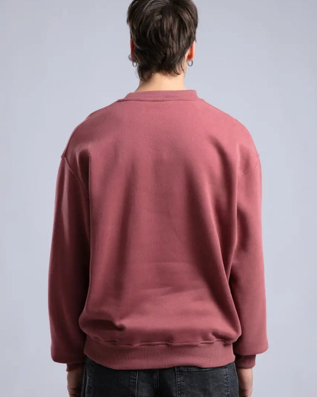 Minimalist Oversized Crewneck Sweatshirt - CATCH Logo Pullover Withinblack