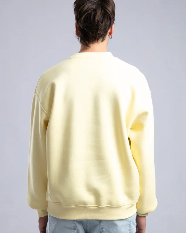 Minimalist Oversized Crewneck Sweatshirt - CATCH Logo Pullover Withinblack