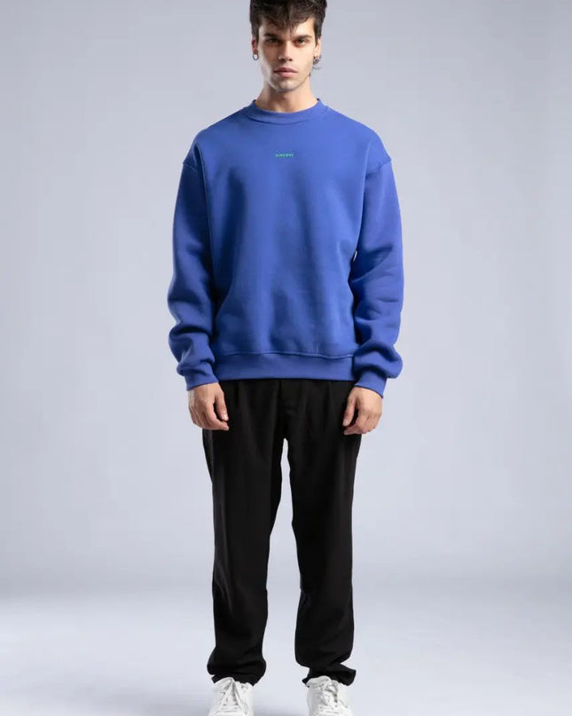 Minimalist Oversized Crewneck Sweatshirt - CATCH Logo Pullover Withinblack