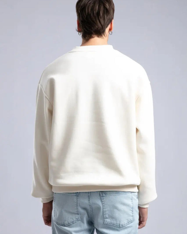 Minimalist Oversized Crewneck Sweatshirt - CATCH Logo Pullover Withinblack