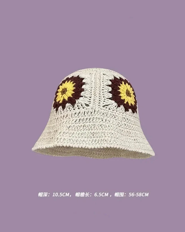 Handmade Knitted Bucket  Hat Dash-4u