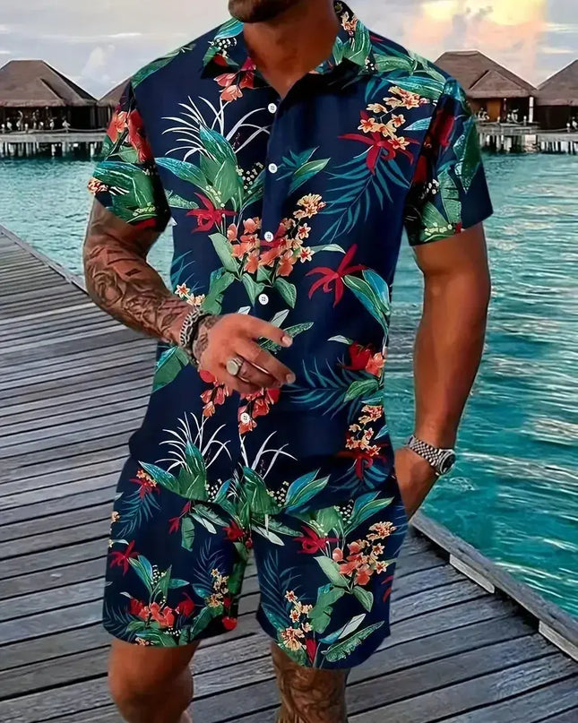 Men streetwear two piece Beach set Dash-4u