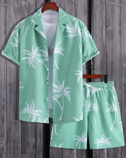 Vacation mood men beach shorts set Dash-4u