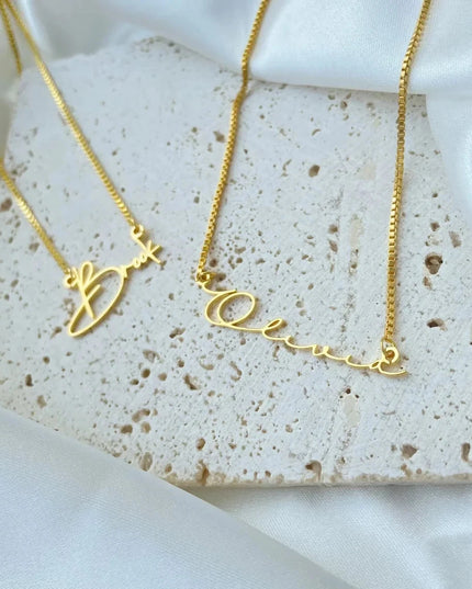 Personalized Gold Name Necklace Dash-4u