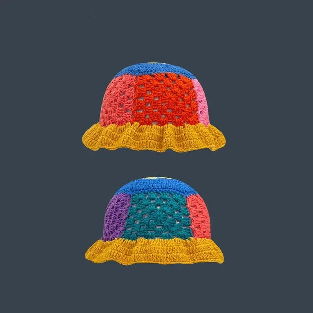 Handmade Knitted Bucket  Hat Dash-4u