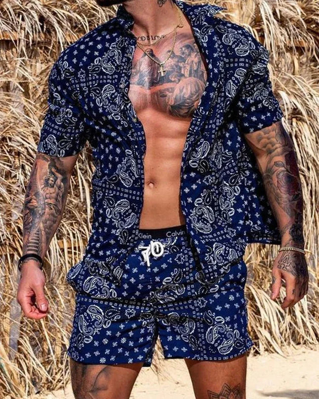 Trendy men two piece Beach set Dash-4u