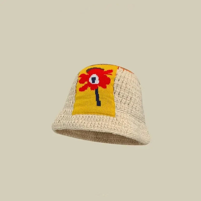 Handmade Knitted Bucket  Hat Dash-4u