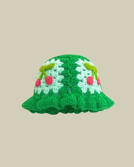 Handmade Knitted Bucket  Hat Dash-4u