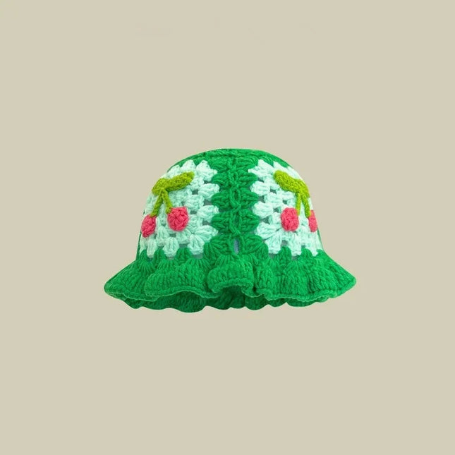 Handmade Knitted Bucket  Hat Dash-4u