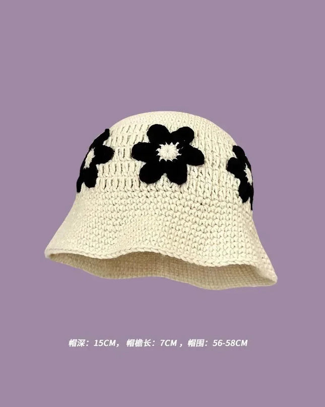 Handmade Knitted Bucket  Hat Dash-4u