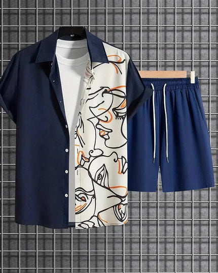 Resort wear Luxury Style Men's Short-sleeved outfit Dash-4u