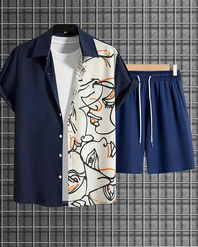 Resort wear Luxury Style Men's Short-sleeved outfit Dash-4u