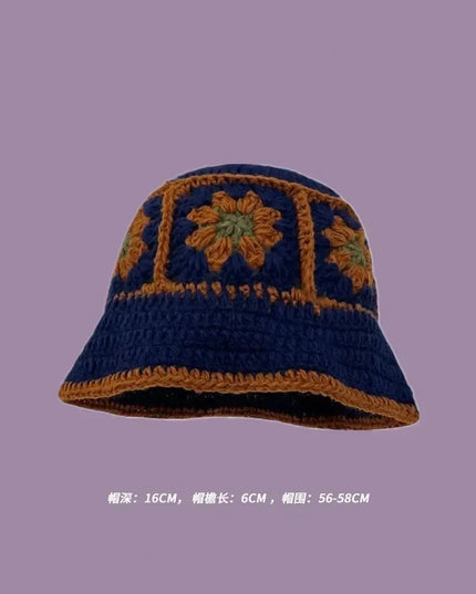 Handmade Knitted Bucket  Hat Dash-4u