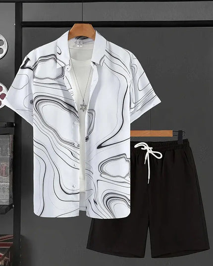 Resort wear Luxury Style Men's Short-sleeved outfit Dash-4u