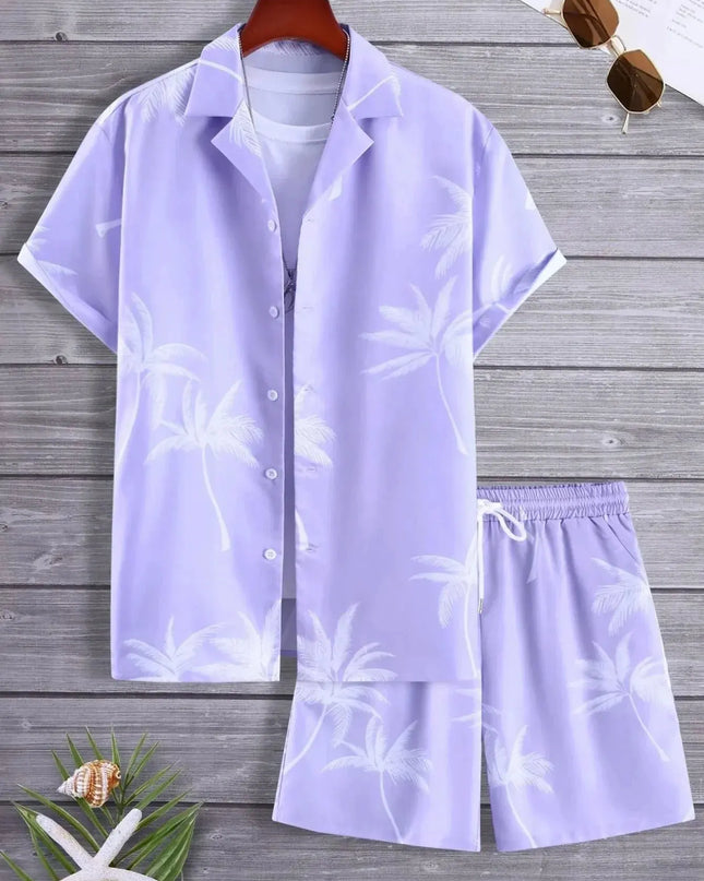 Vacation mood men beach shorts set Dash-4u