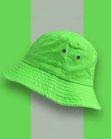Fluorescent Bucket Summer Hat Dash-4u