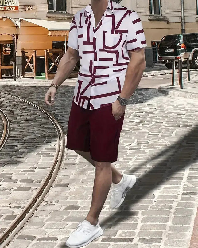 Men streetwear two piece Beach set Dash-4u