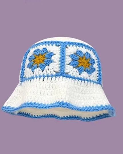 Handmade Knitted Bucket  Hat Dash-4u