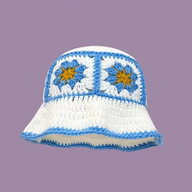 Handmade Knitted Bucket  Hat Dash-4u