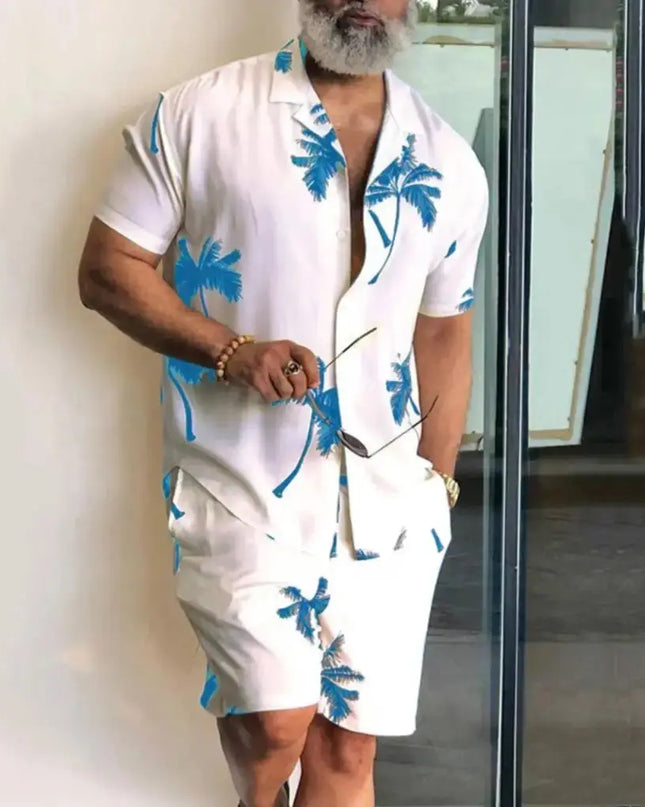 Men vacation two piece shorts set Dash-4u