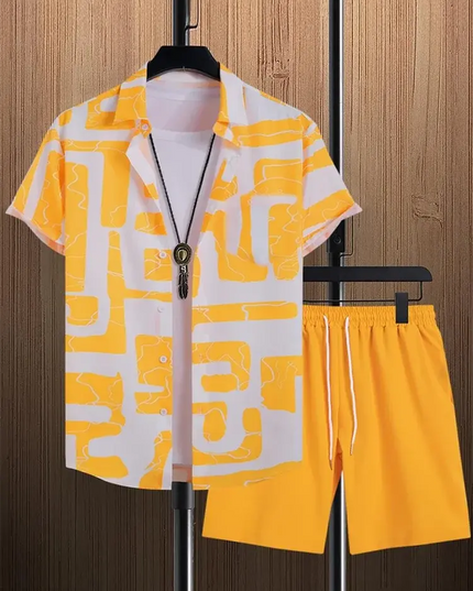 Resort wear Luxury Style Men's Short-sleeved outfit Dash-4u