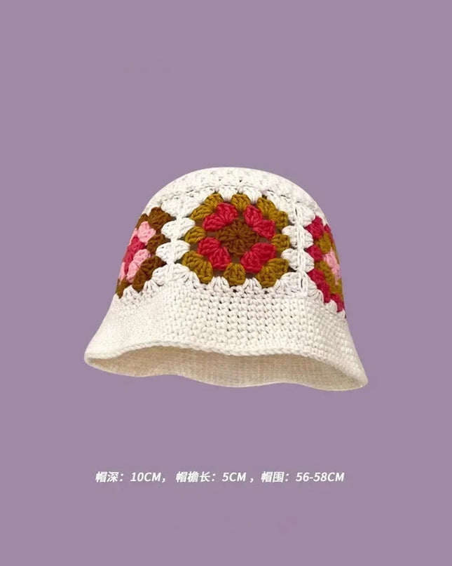 Handmade Knitted Bucket  Hat Dash-4u