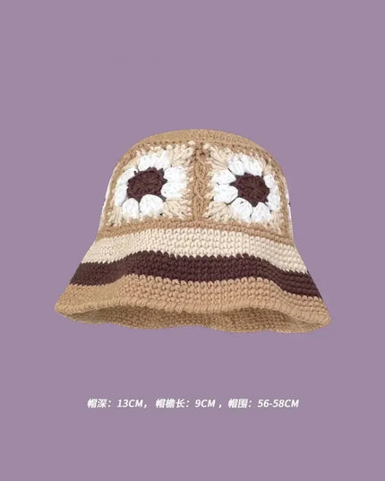 Handmade Knitted Bucket  Hat Dash-4u