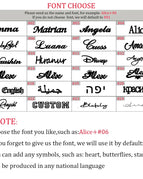 engraved name / Silver / 40cm