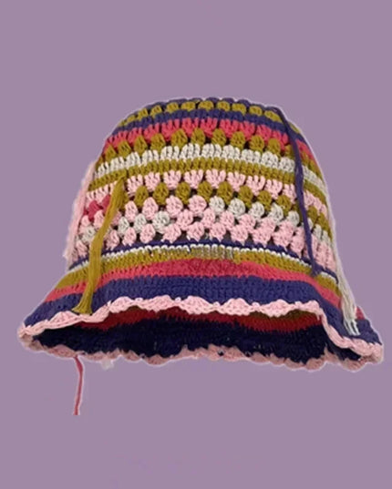 Handmade Knitted Bucket  Hat Dash-4u