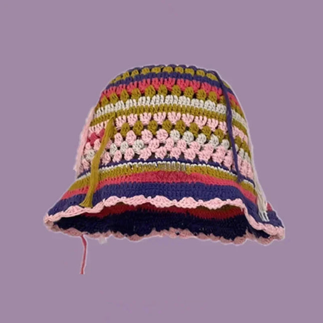 Handmade Knitted Bucket  Hat Dash-4u