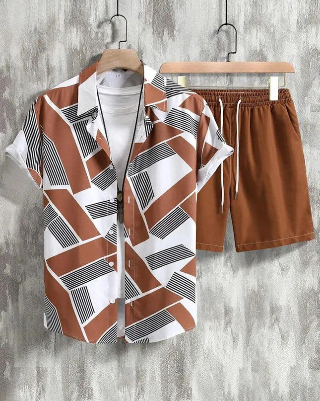 Resort wear Luxury Style Men's Short-sleeved outfit Dash-4u