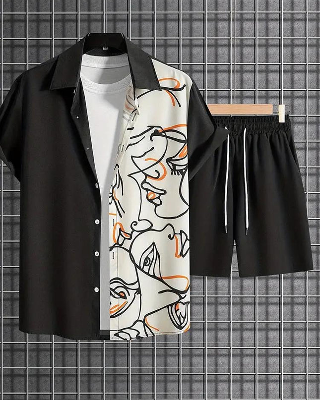 Resort wear Luxury Style Men's Short-sleeved outfit Dash-4u