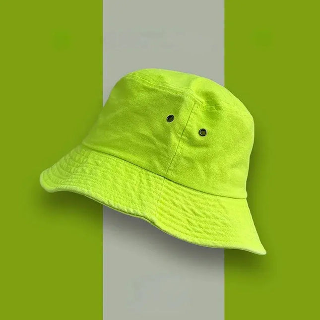 Fluorescent Bucket Summer Hat Dash-4u