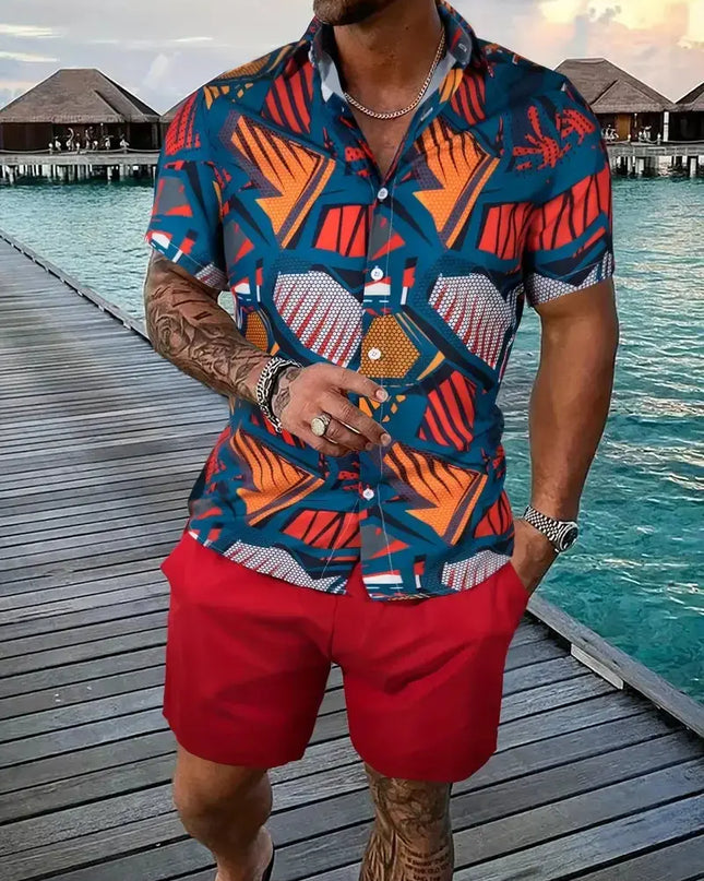 Men streetwear two piece Beach set Dash-4u