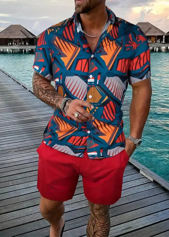 Men streetwear two piece Beach set Dash-4u