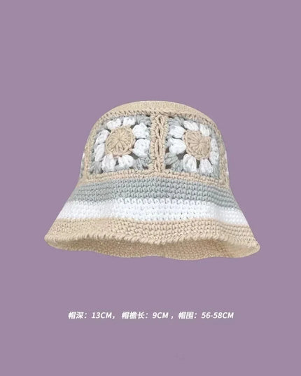 Handmade Knitted Bucket  Hat Dash-4u