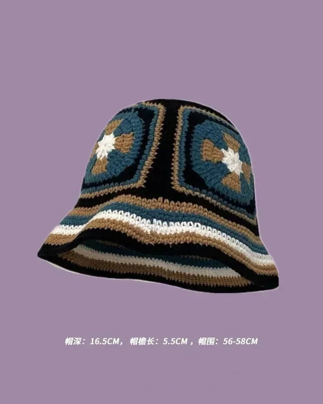 Handmade Knitted Bucket  Hat Dash-4u