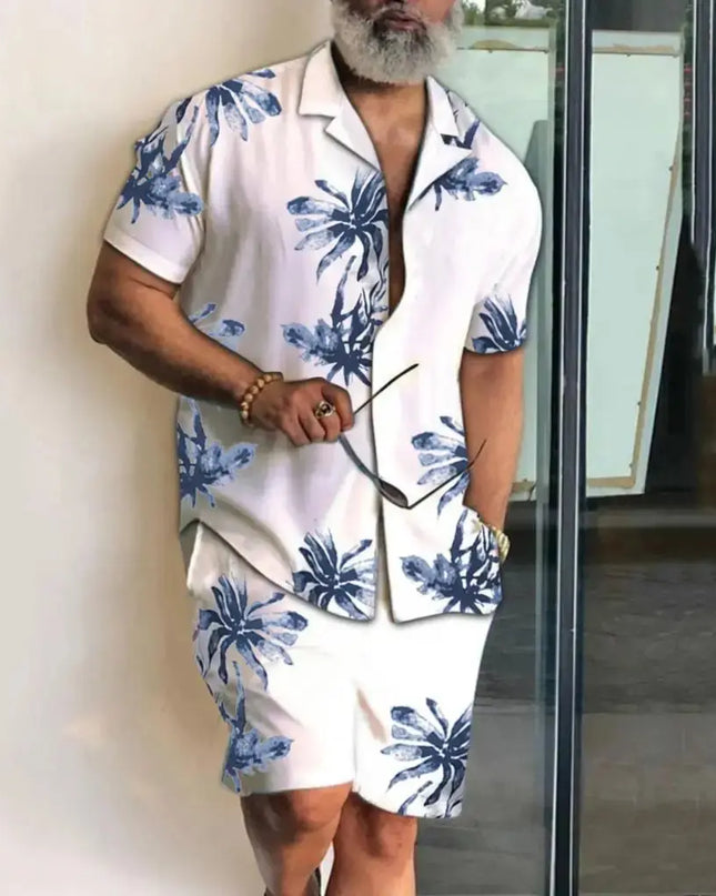 Men vacation two piece shorts set Dash-4u